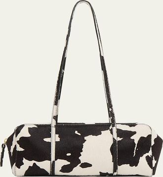 Mansur Gavriel Filo Cow-Print Calf Hair Shoulder Bag
