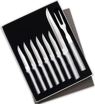 Rada 8 Piece Meat Lovers Set with Carving Set and Steak Knives in Silver at Nordstrom