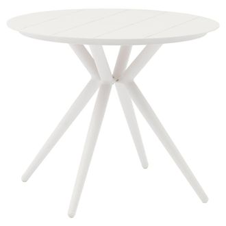 Wanderlust Deco Mesa de aluminio blanca d90x75h cm