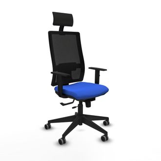 Piqueras y Crespo Silla De Oficina Con Cabecero Piqueras Y Crespo 1d066g1 Azul
