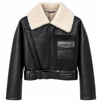 Dolce & Gabbana Giacca in montone di agnello - - Jackets - Uomo - Nero - L