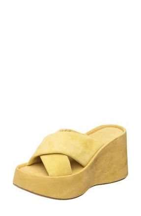 Antelope Emma Platform Sandal in Mustard at Nordstrom Rack, Size 7