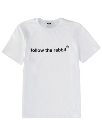 Msgm Follow The Rabbit T Shirt