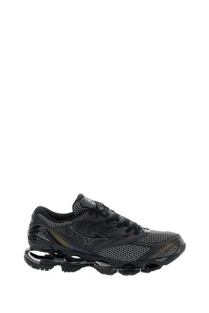 Mizuno Black Mesh Wave Prophecy LS Sneakers