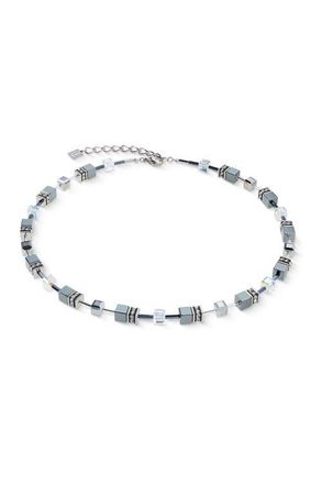 Coeur de Lion Geocube Necklace in Platinum at Nordstrom