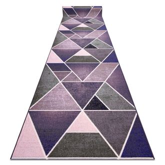 RugsX Rugsx - Alfombra De Pasillo Con Refuerzo De Goma Triangulos Violet 120 Cm Purple 120x1150 Cm