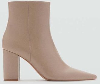 Mango Stivaletti punta tacco blocco grezzo - Donna - 42 - MANGO