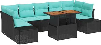 vidaXL Conjunto De Comedor De Jard&iacute;n 8 Uds. 7-n&uacute;mero De Plazas Vidaxl