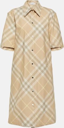 Burberry Burberry Check cotton shirt dress