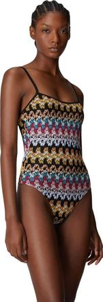 Missoni One-piece Swimsuit In Lam&eacute; Viscose Lace in Black Multi at Nordstrom, Size 36