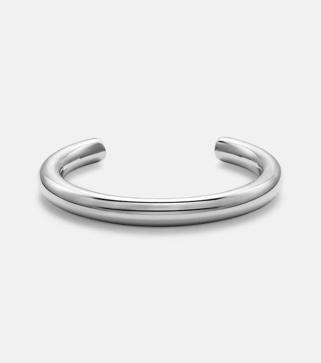 Natasha rhodium-plated cuff bracelet