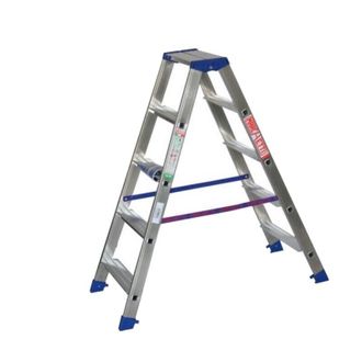 Marchetti Marchetti - Gaudi Scala Scaletto Alluminio Doppia Salita 4 Gradini Altezza 1 M