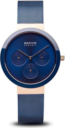 Bering Navy Blue Stainless Steel Dress Womens Watch