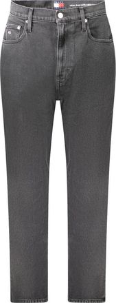 Tommy Hilfiger Zwarte Katoenen Mom Jeans - Dames - Slim Fit Jeans - Grijs - W25 L32 - Katoen - Jeans