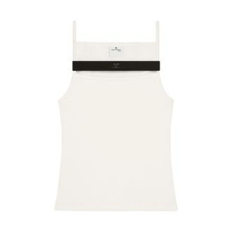 Courr&egrave;ges Sleeveless Tops - Dames - Tops zonder mouwen - Wit - L - Tops