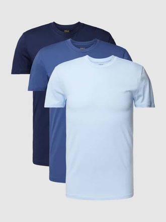 Ralph Lauren T-Shirt mit Logo-Stitching im 3er-Pack in Blau, Gr&ouml;&szlig;e S
