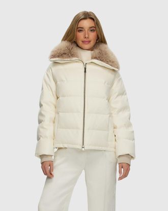 Gorski LORO PIANA CASHMERE DOWN JACKET WITH SELECT CASHMERE GOAT COLLAR