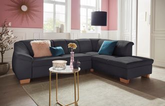 Sit&more Ecksofa »Santo L-Form« mit Federkern, wahlweise mit Bettfunktion und Stauraum