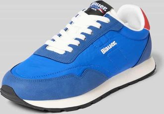 Blauer Sneaker mit Logo-Detail Modell Falcon in Royal, Gr&ouml;&szlig;e 41