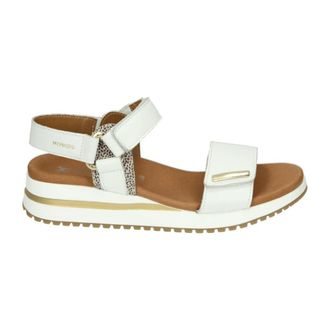 Mephisto Sportieve witte sandalen met G-breedte - Dames - Sandalen - Wit - 37 EU - Leer - Schoenen