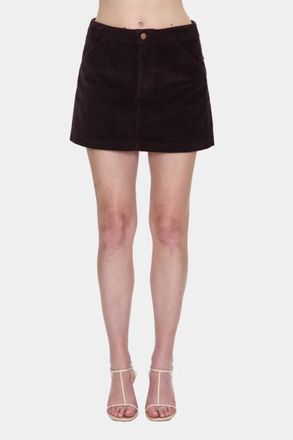 Pistola Denim Uma High Rise Mini Skirt In Mocha