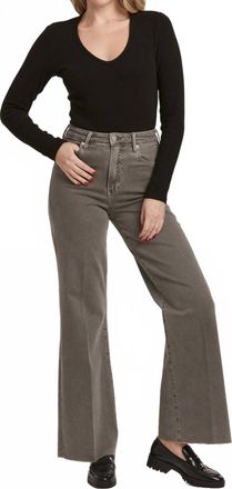 Dear John Denim Fiona Hi-Rise Wide Leg Jeans In Graphite