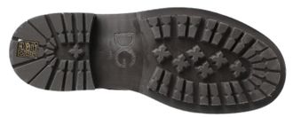 Dolce & Gabbana Mens Black Gray Leather Mid Calf Boots Shoes Lambskin