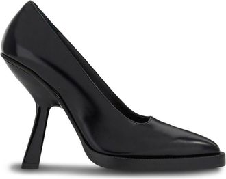 Ferragamo shaped-high-heel pumps - women - CALFSKIN/Goat Skin/Leather - 5.5D - Black