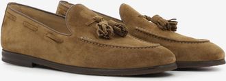 BARRETT Mocassini in suede oak