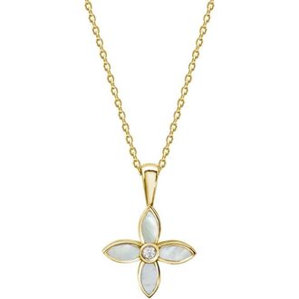 Murkani Floral Necklace in Yellow Gold at Nordstrom