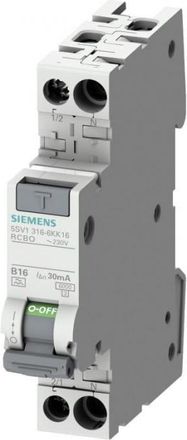 SIEMENS Interruptor Diferencial/autom&aacute;tico Compacto 1p+n 6ka Tipo A 30ma B10, 5sv13166kk10