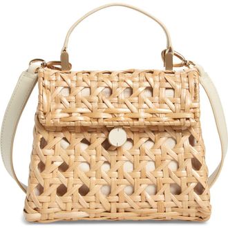 Cult Gaia Sybil Rattan Crossbody Satchel in Natural at Nordstrom