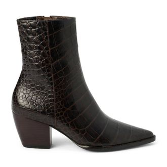 Matisse Footwear Womens Caty Ankle Boots In Espresso Croc