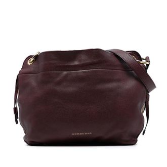 Burberry Pre-owned Burberry Small Grainy Calfskin and House Check Canvas Bingley Crossbody Ladies CFPPAN1301