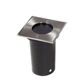 Berkfield Home Outdoor Ground Lights 12 pcs Square in Silver