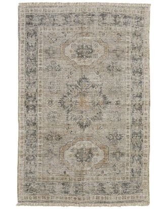 Weave & Wander Ramey Transitional Medallion Wool & Viscose Area Rug