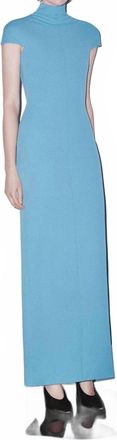 Solace London Womens Lang Maxi Dress In Slate Blue