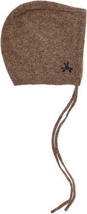 Simone Rocha Simone Rocha Floral Crystal-embellished Cashmere Bonnet - Black - One Size