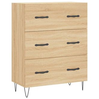 Berkfield Home Sideboard Sonoma Oak 69.5x34x90 cm Engineered Wood in Brown