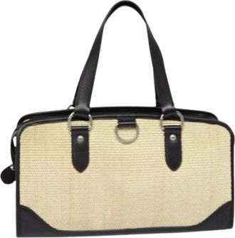 Burberry Pre-owned Handbags, female, Beige, Size: ONE SIZE Pre-owned Handbag