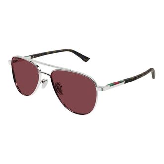 Gucci Gg 1962S 003 Zonnebrillen - Heren - Zonnebrillen - Grijs - 56 MM - Nylon - Accessoires