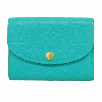 Louis Vuitton Turquoise Coin Purse/Coin Case (Pre-Owned)