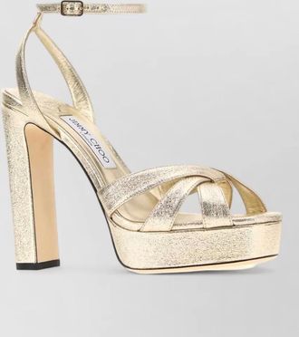 Jimmy Choo London platform block-heel sandals