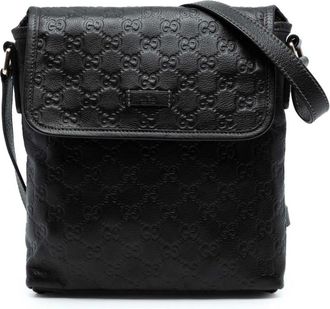 Gucci Pre-owned Cross Body Bags, female, Black, Size: ONE SIZE Pre-owned Messenger Bag