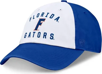 Top of the World Mens Top of the World White/Royal Florida Gators Heritage Weston Adjustable Hat at Nordstrom