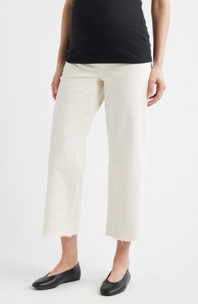 Madewell The Perfect Vintage Crop Flare Maternity Jeans in Vintage Canvas at Nordstrom, Size 29