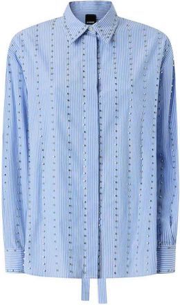 Pinko Shirt In Light Blue Cotton