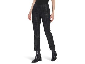 Lyss&eacute; Ankle Foil Denim Baby Boot Womens Clothing Brushed Plaid Foil : XS, Cotton/Elastane