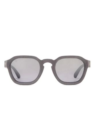 Police Lewis 43 speckled square sunglasses - Grey