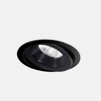 Netlighting Dako Outdoor LED Recessed Downlight Large Black IP65 IK07 3000K